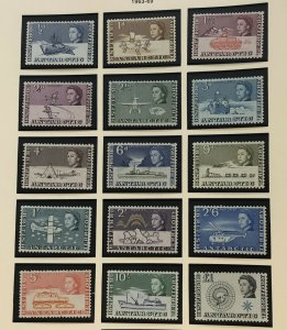 1969/1973 British Antarctic Territory Stamps Scott 1-15/24 SG 1-15a MNH