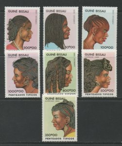 Thematic Stamps Others - GUINEA BISSAU 1989 HAIRSTYLES 1082/8 7v mint