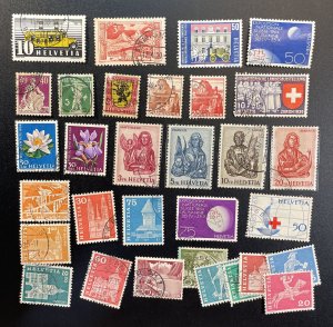 Switzerland LOT Used: Includes #182,237,247,406-409,B31,B311,B343 + more