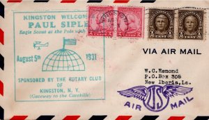 Scout Cachets #1704 Paul Siple at Kingston NY - Levy 31-31a (with Colonial Y ...