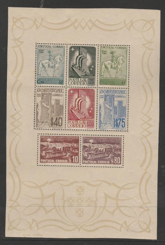 PORTUGAL 1940 CENTENARY MINIATURE SHEET MNH **