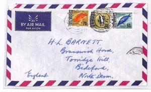 XX124 1971 TANZANIA Arusha GB Devon Airmail Cover FISH