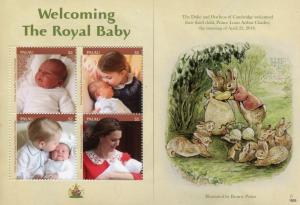 Palau Royalty Stamps 2018 MNH Prince Louis Royal Baby Prince William Kate 4v M/S