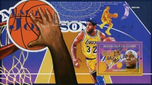 Basketball Stamp Magic Johnson Michael Jordan Larry Bird Sport S/S MNH #6713