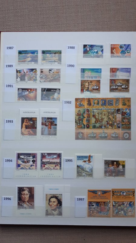 Europa CEPT - Yugoslavia 1969. - 2006. ** MNH complete collection