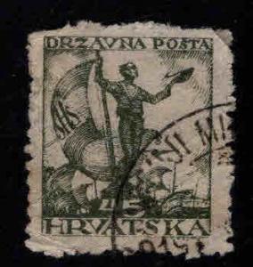 Croatia-Solvania  Scott 2L38 used wrinkled