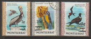 Montserrat SG 368 - 370 surch set 1976  MLH - 45c on $3 c...