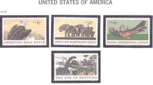 Scott # 1387-1390, 1390a Mint & Never Hinged