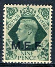 G. B. Middle East Forces 1943: Sc. # 7; **/MNH Single Stamp