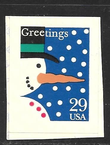 USA 2799: 29c Snowman, M, SA, VF