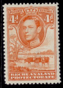 BECHUANALAND PROTECTORATE GVI SG123, 4d orange, M MINT.