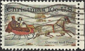 # 1551 USED CHRISTMAS CURRIER AND IVES