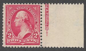 Doyle's_Stamps: MvLH 1894 Small Banknote w/Triangles 2c Issue, Scott #279B*