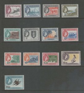 British Virgin Islands 1956 Sc 115-27 set MNH