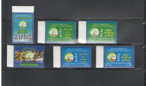 MYANMAR[BURMA]:#02- Sc. 403-08 /**POPULATION CENSUS**/ Complete Set of 6/ MNH.