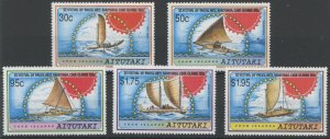 Aitutaki #464-468 Unused Single (Complete Set)