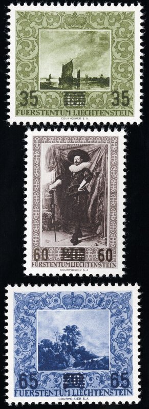 Liechtenstein Stamps # 281-3 MNH XF Scott Value $27.50