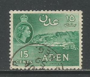 Aden   #50  Used  (1953)  c.v. $0.60