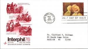 FDC 1976 SC #1687 Artcraft Cachet - Philadelphia, PA - Single - J1310