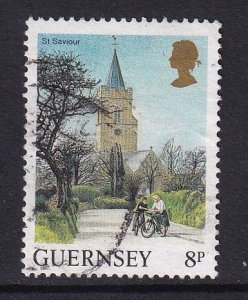 Guernsey  #290  used  1985  landscapes 8p