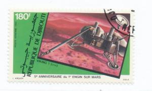 Djibouti 1982 - Scott C157 CTO - 180fr, Space Engin sur Mars