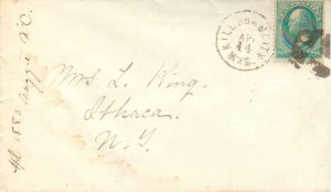 United States Wisconsin Kilbourn City 1880 segmented cork  1857-1895  3c Wash...