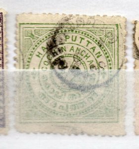 India Cochin 1909 Early Issue used Shade of 1/2p. NW-15924