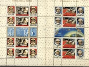 Guinea SCOTT 837A,893A 2 Space Souvenir sheets Mint NH