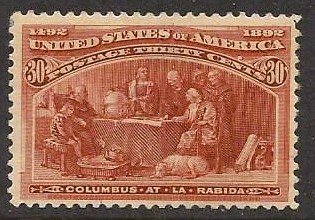 United States #239 - OG - Very Small Hinge Thin - A Beauty - CV $225