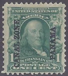 Canal Zone scott #4 Mint PH OG F-VF