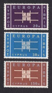 Cyprus   #229-231  1963  MNH  Europa