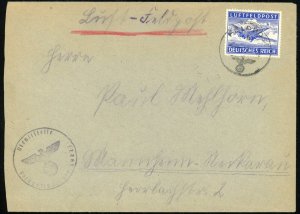 Germany WWII Feldpost Airmail Cover Feldlazarett 542 Ambulance Department #19227