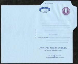 ASP1 KGVI 6d Purple (Apsley) Stamped to Order Air Mail Letter Sheet Mint