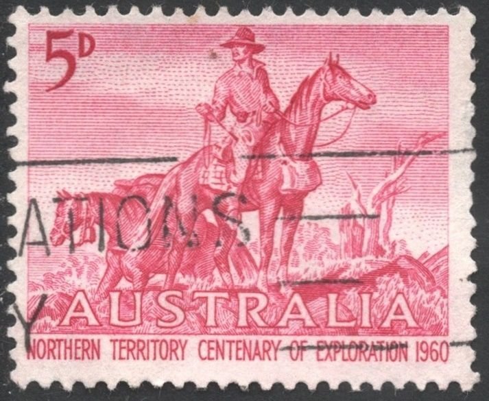 Australia: SC#336 5d Centenary of Northern Territory Exploration (1960) Used