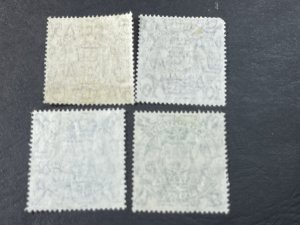 AUSTRALIA # 218-221-USED-----COMPLETE SET----1949-50(LOTC)