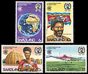 Swaziland 423-426, MNH, Commonwealth Day