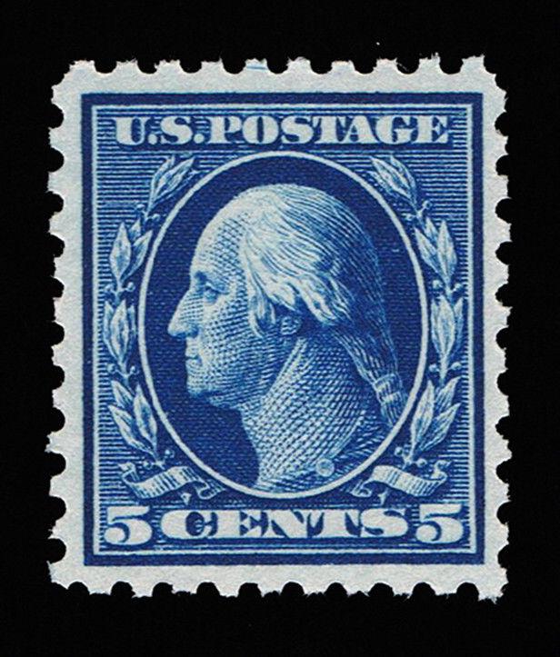 EXCEPTIONAL GENUINE SCOTT #428 MINT PRISTINE OG NH PSE GRADED CERT 1914 5¢ BLUE