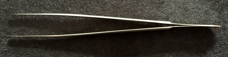 TWEEZERS Large Pointed End New Silver Colour.(PE2)