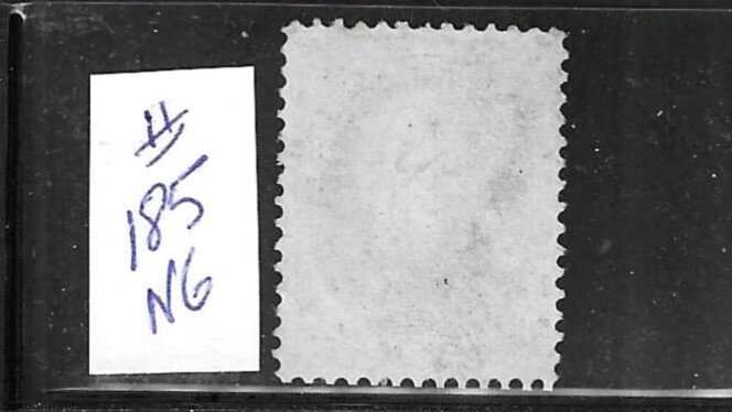 US #185 1879 ZACHARY TAYLOR 5 CENTS (BLUE-SOFT POROUS PAPER)- MINT NO GUM