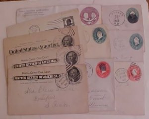 US SOUTH DAKOTA 10 COVERS/CARDS BEFORE 1909