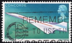 Great Britain 581 - Used - 4p Concorde Jet (1969)