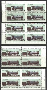 Canada Sc# 1039 MNH PB Set/4 1984 64c Locomotives