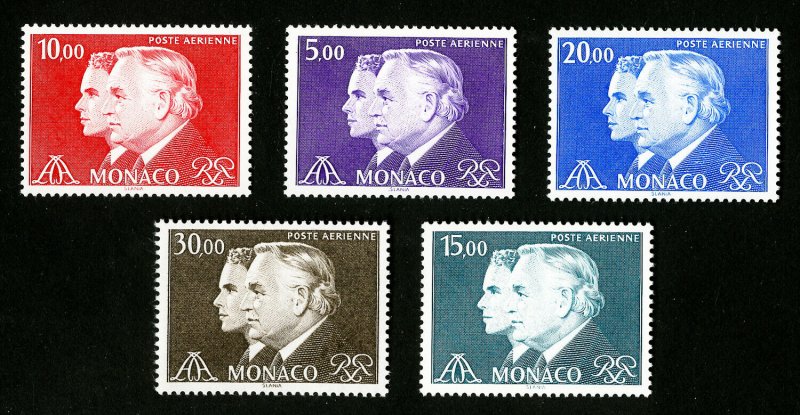 Monaco Stamps # C34-8 XF OG NH Catalog Value $30.60