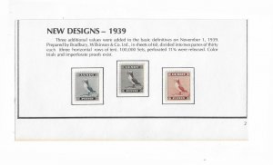 Lundy 1939 set of 3 new design puffins  OG VF