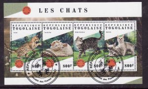 Togo-used sheet-Animals-Cats-British Shorthair-2018-