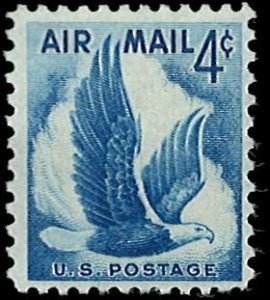 U.S. Scott # C48  1954 4c bl  Eagle in Flight  mint-nh- vf