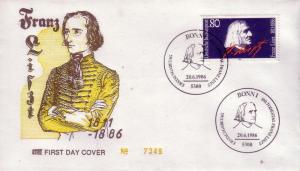 German FDC Sc.# 1464 Franz Linzt L716