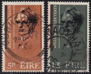 Ireland - 1965 - Scott #200-01 - used - William B. Yeats