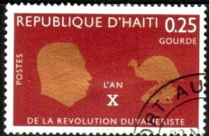 10th Anniversary of Duvalier Revolution, Haiti stamp SC#573 used