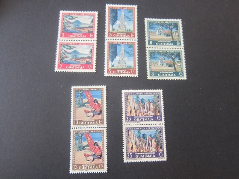 Guatemala 1950 Sc C166-70 set MNH